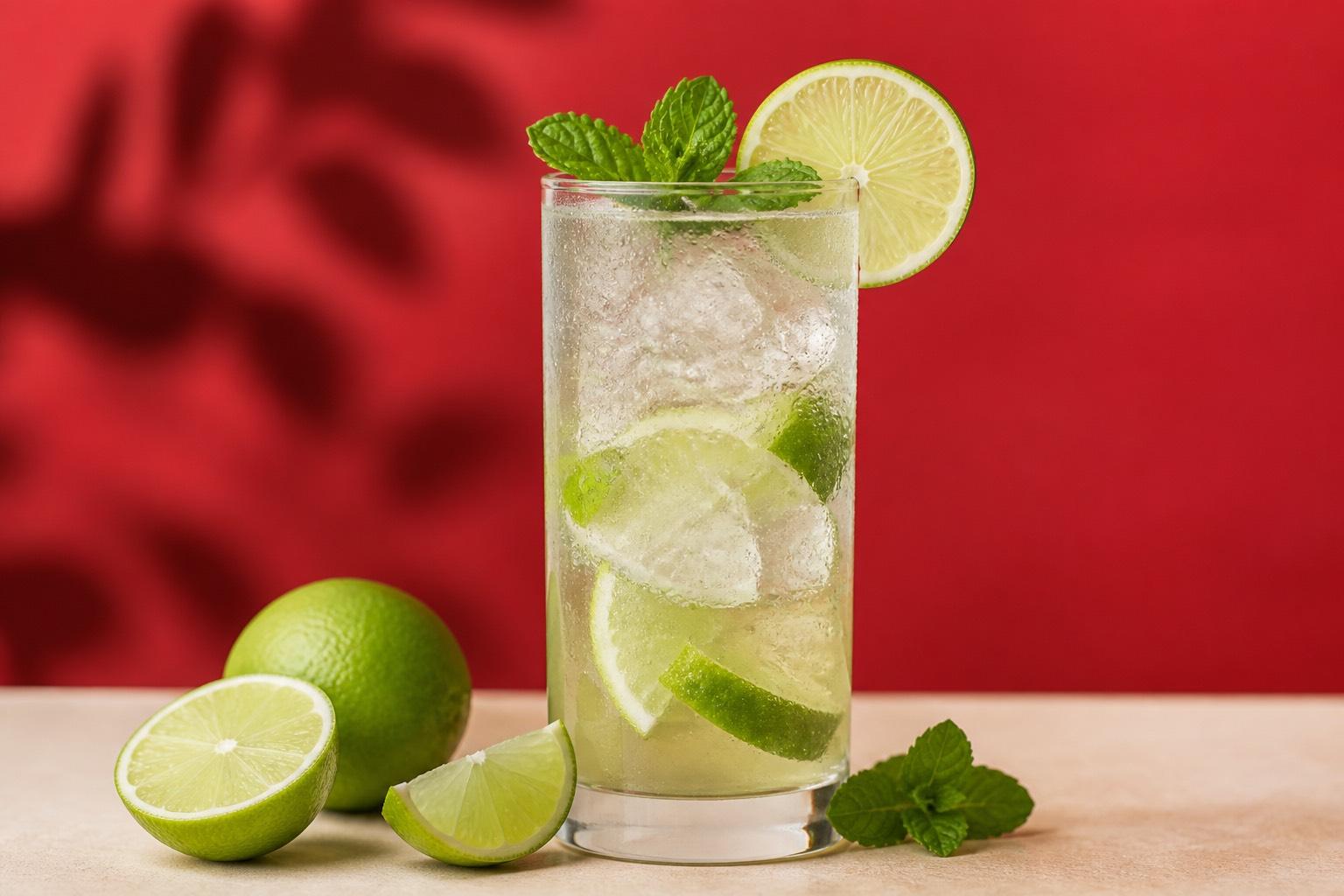 Fresh lime drink at Wifi Dhabba